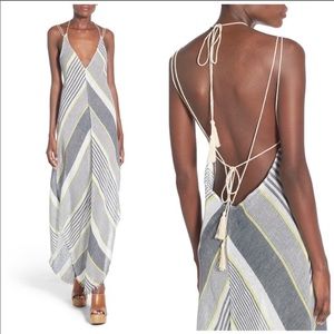 ASTR linen blend summer maxi dress